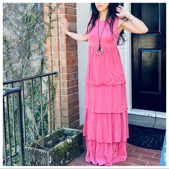 BEAUTIFUL ROSE LAYERED TANK MAXI DRESS - Picture 3 of 8